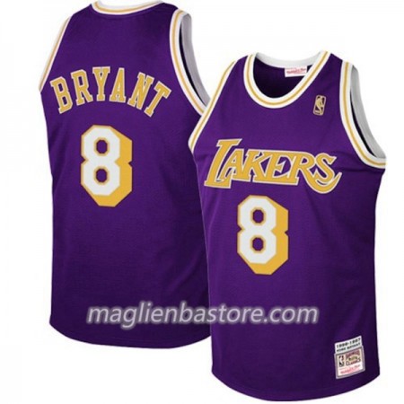Maglia NBA Los Angeles Lakers Kobe Bryant 8 Hardwood Classics Viola Swingman - Uomo